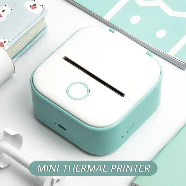 Portable Mini Thermal Label Printer.