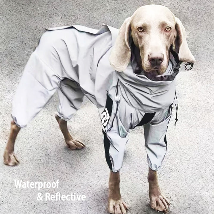 Waterproof Reflective Dog Raincoat.